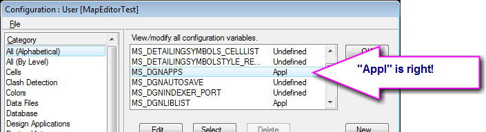 Also, a common complaint from our MicroStation users is that the DAT/EM applications don’t load when MicroStation starts...